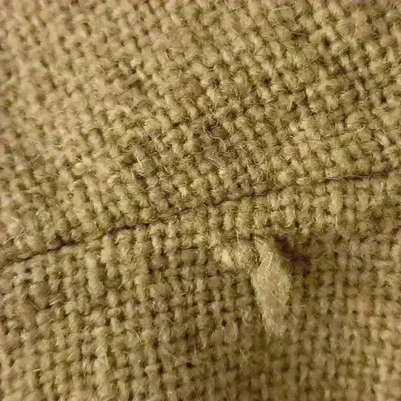 OLGA FISCH FOLKLORE ECUADOR BURLAP WOOL EMBROIDERED OVERSIZED KIMONO JACKET - Picture 15 of 15